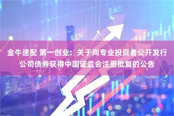 金牛速配 第一创业：关于向专业投资者公开发行公司债券获得中国证监会注册批复的公告
